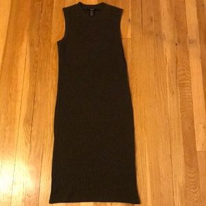 Mock ribbed turtleneck dress